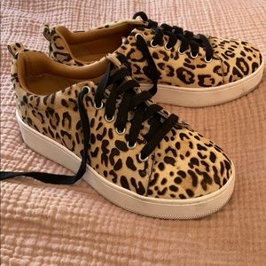 Halogen Leopard Print Platform Sneakers